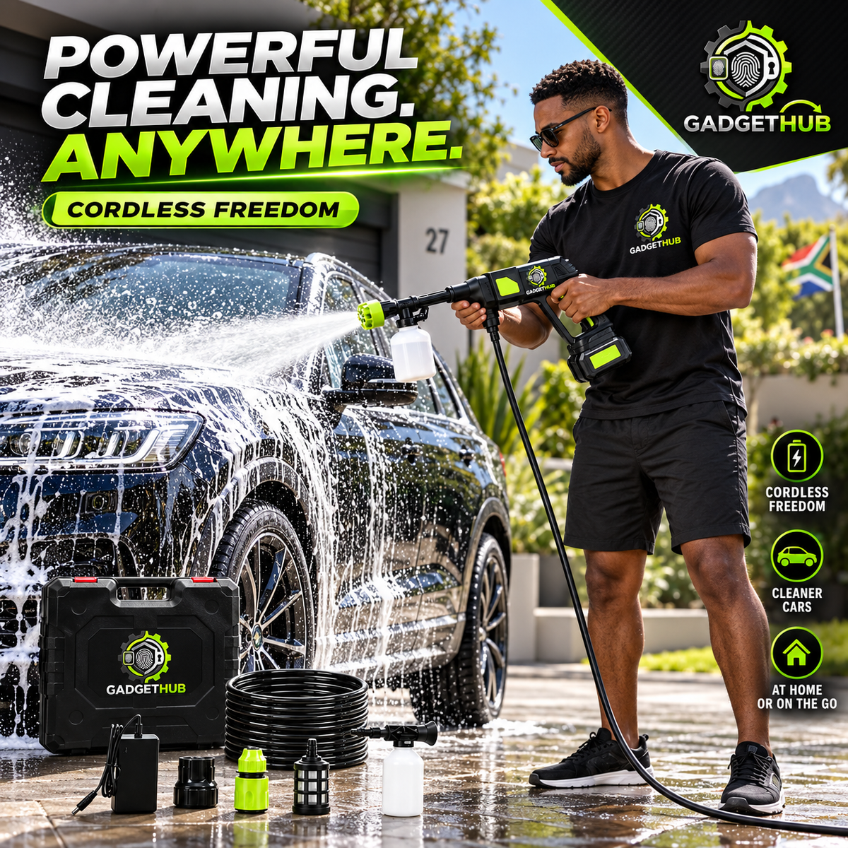 The Gadget Hub™ Cordless Pressure Washer