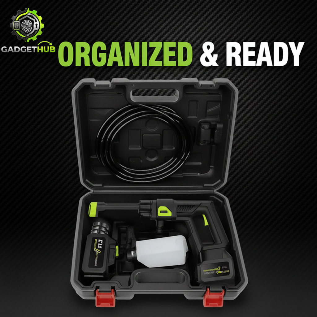 GadgetHub Cordless Pressure Washer - Case with Logo